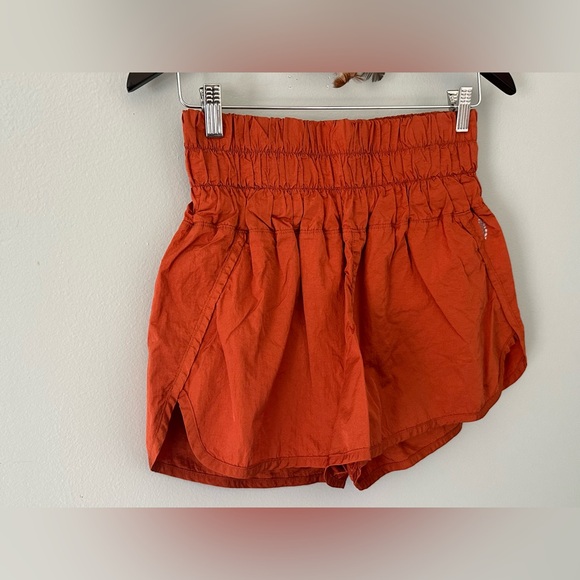 Free People Movement The Way Home Women’s Running Shorts Size M Burnt Orange - Picture 6 of 15